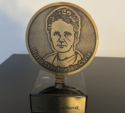 Krystyna Barcik nagrodzona Medalem Marii Skłodowskiej - Curie